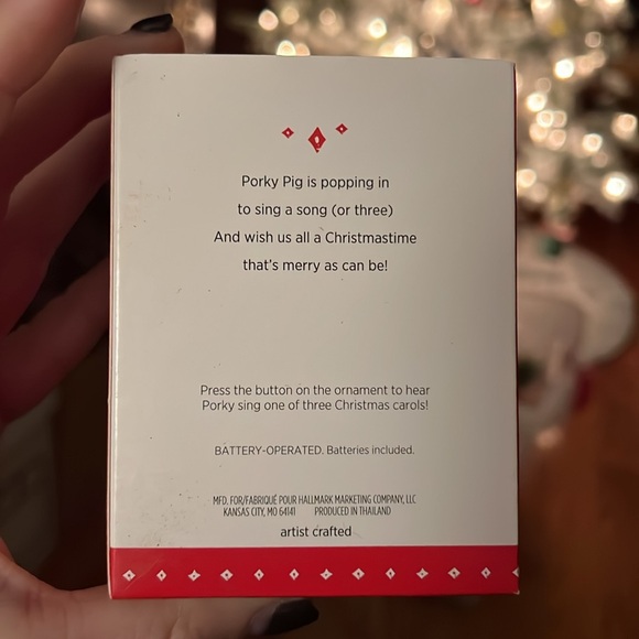 2015 Hallmark Keepsake "Merry Christmas Folks" porky pig! - Picture 3 of 7